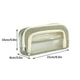 thumbnail image 2 of Mesh Pencil Case, Transparent Pencil Pouch, Large Capacity Lightweight Storage Bag for Stationery Cosmetics Toiletries, Durable Practical Portable Design, 2 of 6