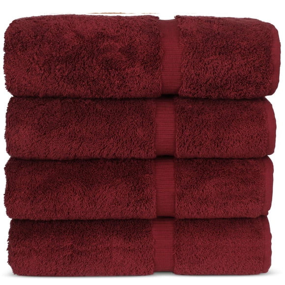 Toallas de baño Towels Chakir Turkish Linens, 100% algodón, 4 piezas