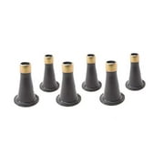 Tech Team Reinforced Bed Risers, Replace Casters, Prevent Sliding, Fits Over a Standard Bed Foot, Tool Free Installation, Set of 6