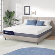 Avenco Queen Memory Foam Mattress, 12 Inch Medium Firm Mattress - White/gray