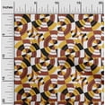 thumbnail image 2 of oneOone Rayon Yellow Fabric Geometrical Craft Projects Decor Fabric Printed By The Yard 56 Inch Wide, 2 of 4