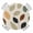 Black Moccasin Beige, variant on Modern Brown Beige Round Tablecloth for 36-44 Inch Tables, Fitted Table Cover with Elastic Edge, Grey White Color Blocks Waterproof Outdoor Table Cloth Protector for Patio Garden Dinner Picnic