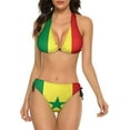 thumbnail image 1 of NICKSUN Women's Bikini Sets, Cute Print Two Piece Bathing Suits Sexy Halter Padded Bikini Swimsuits, 1 of 6