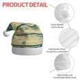 thumbnail image 4 of Haiem Retro Wooden Pattern Santa Hat Confortable Velvet Christmas Hat for Christmas Party Favors Fit for Adults Men Women, 4 of 6