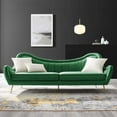thumbnail image 2 of Sofa Couch, Green, Velvet, Living Kitchen Cafe Bistro Hospitality Restaurant, Modern Contemporary Boutique HB34259, 2 of 9
