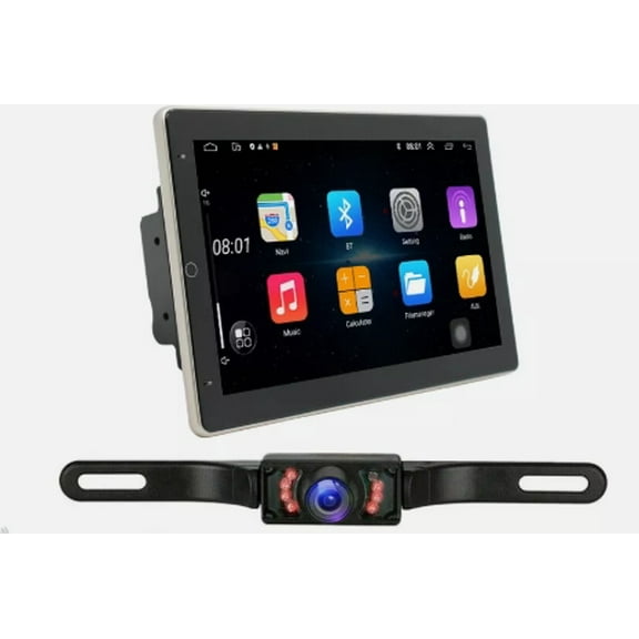 Zcargel 10 Inch Android 14 Car Stereo Radio Player 4 64GB, Built-in Wireless CarPlay & Android Auto, Universal Head Unit for Ford Explorer 2002-2010, GPS WiFi Bluetooth FM SWC   Camera Mic