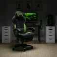 thumbnail image 5 of RESPAWN Adjustable & Lumbar Support Swivel Gaming Chair, Green, 5 of 17