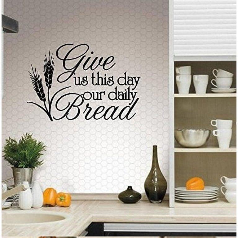 Vntage Gve Us Ths Day Our Daly Bread Plate - DE Mcncol - Etsy