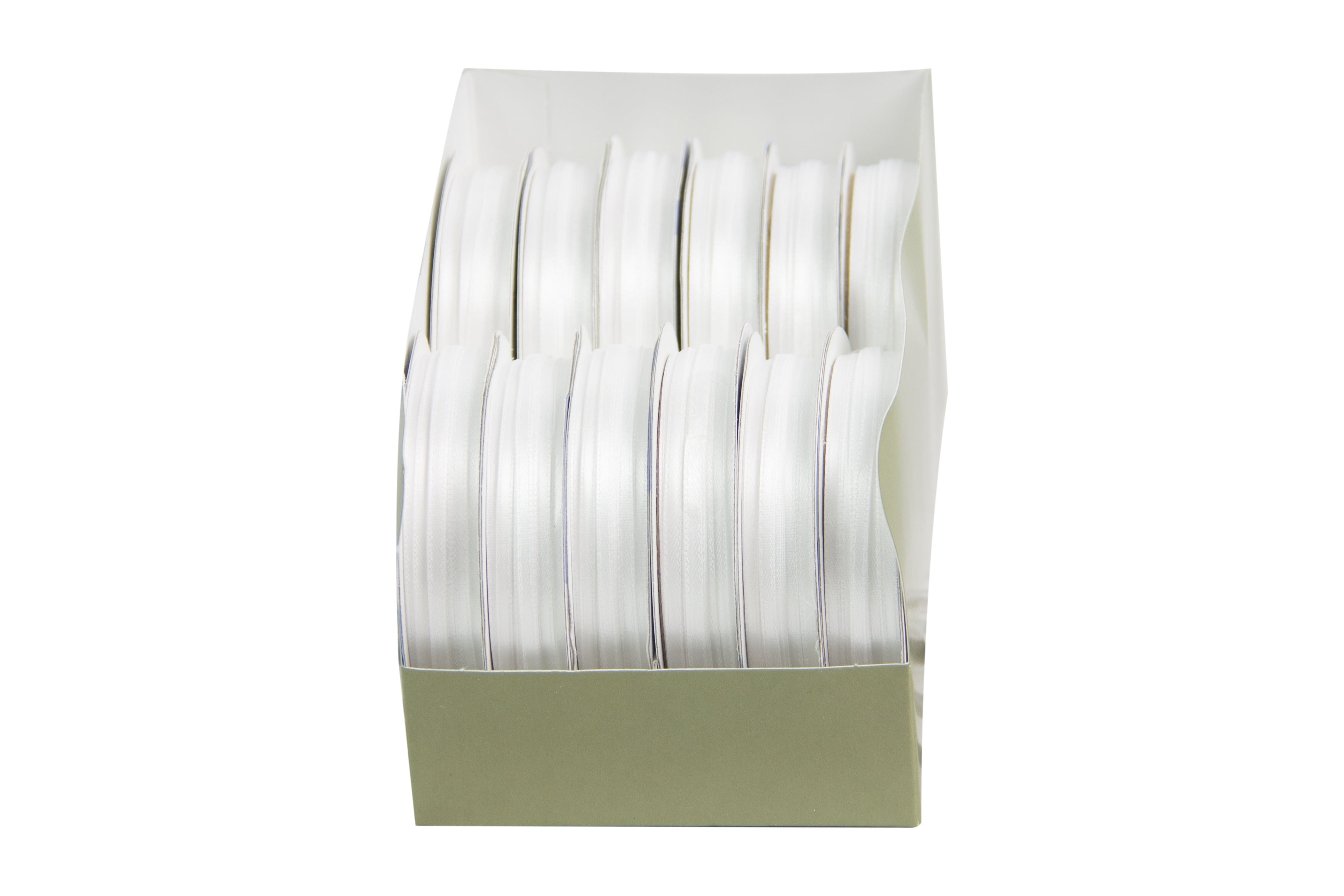 Offray Sor Dfsatin Wht 1/8