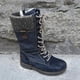 thumbnail image 4 of Women's Flat Lace Up Mid Calf Boots Ladies Biker Riding Winter Warm Shoes, 4 of 5
