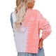 thumbnail image 2 of Sonducket Dyeing Gradient Hoodie Suéter con capucha Mujer Suelta Sudadera de manga larga Top Prendas para la parte del cuerpo Naranja Blanco Azul SG Sonducket AP000138-19B, 2 of 6