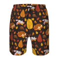 thumbnail image 3 of Logiee Autumn Forest Small Animals Lazy Print Mens Swim Trunks Quick Dry Board Shorts,Breathable Hawaii Beach Shorts Swimwear Bathing Suits-X-Large, 3 of 6