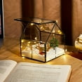 thumbnail image 5 of HLONK Terrarium Rectangulaire en Verre Résistant aux Intempéries avec Support pour Escargots - Serre pour Plantes d'Intérieur et d'Extérieur Idéale pour Succulentes et Petites Plantes Déco Maison et Jardin, 5 of 5