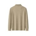 thumbnail image 4 of Kaemgyyd Mens Long Sleeve Shirts V Neck Casual Golf Shirt Fall Fashion Collared Pullover Soft Comfy Clothes（Khaki,3X-Large）, 4 of 7