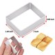 thumbnail image 2 of Fondant Soft fruits Sandwiches Cheese Stainless Steel Silver 5*3.7*1.7cm For cutting cookie dough Moulder For family, 2 of 10