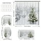thumbnail image 3 of Christmas Shower Curtain Santa Curtain Background Cloth Hanging Cloth Bathroom Set, 3 of 6