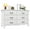 White, variant on TVU Classic 6 Drawer Dresser for Bedroom, Solid White Dressers & Chest of Drawers with Wide Storage Cabinet (White)