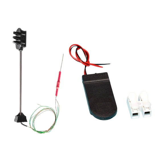 Traffic Lights Model Railroad Signal LED Lamp Compact Size Plastic Metal Micro Landscape Miniature Diorama