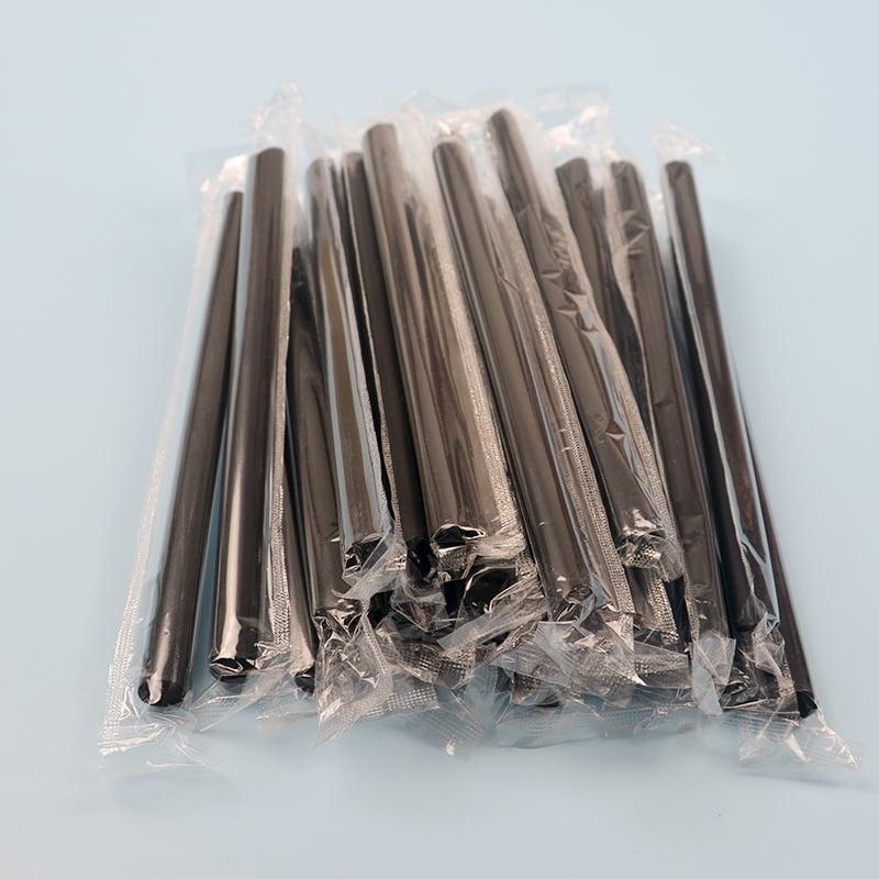 100 Pcs Smoothie Boba Individually Wrapped Straws, Jumbo Large Plastic ...