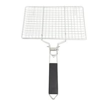 Fish Grilling Rack Stainless Steel Folding Vegetable Basket BBQ Accessories Portable Griller BBQ Clip Travel Camping Outdoor Picnics