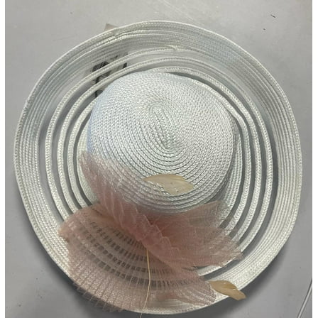 August Hat Company Sheer Brim Romantic Profile Hat, White