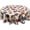 Patriotic American Flag Stars, variant on Rustic 4th of July Tablecloth - Retro American Flag Round Table Cloth 60 Inch Patriotic Independence Day Memorial Day Table Cover Circular Decorative for Picnic Party Holiday Home