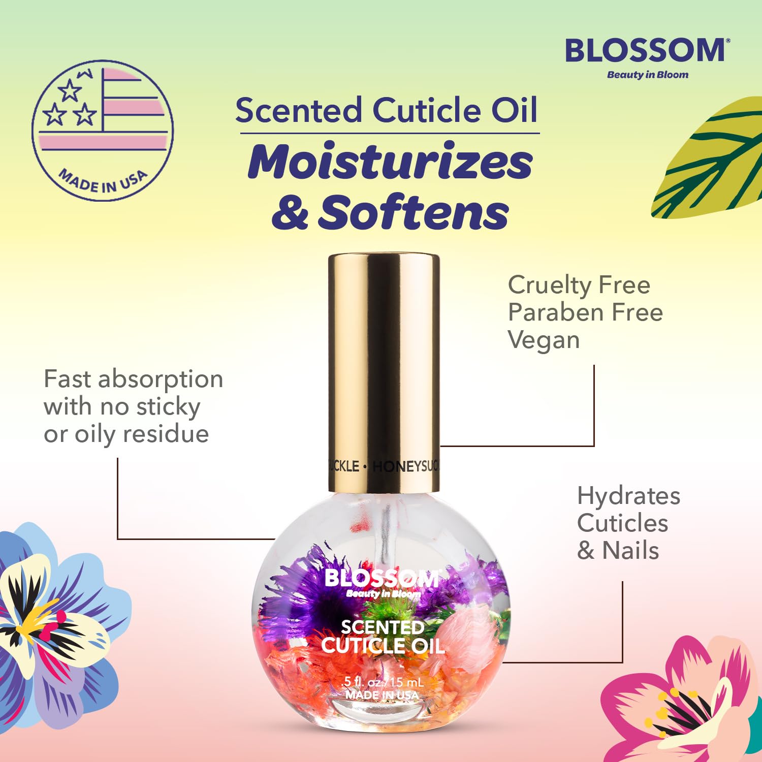 Blossom Honeysuckle Cuticle Oil, 0.5 fl oz photo 4