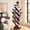 Brown, variant on HOMRELEXA 17-Tier Tree Bookshelf, 360° Rotating Bookcase with Wheels, Freestanding Storage Organizer for Home Office and Living Room, Brown