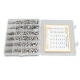 thumbnail image 3 of Hex Socket Vis Écrou Rondelle Kit, 1220pcs 304 Fixations Matérielles en Acier Inoxydable Vis Écrou Rondelle Kit Fiable et Durable, 3 of 8