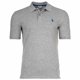 thumbnail image 1 of U.S. POLO ASSN. Polo de hombre - Piquet, logotipo bordado, algodón elástico Gris melange L (Large), 1 of 3