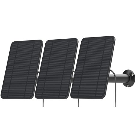 Eufycam Solar Panel Kit with Wall Mount, Weatherproof, 13.1ft Cable, 3-Pack