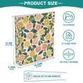 thumbnail image 3 of FORMRS 3 Ring Binder with Pockets 1.5" D-Rings Clip Board 200 Sheets Capacity, Citrus Fruits, 3 of 8