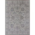 thumbnail image 1 of Ahgly Company Machine Washable Indoor Rectangle Industrial Modern Dark Goldray Area Rugs, 7' x 9', 1 of 7