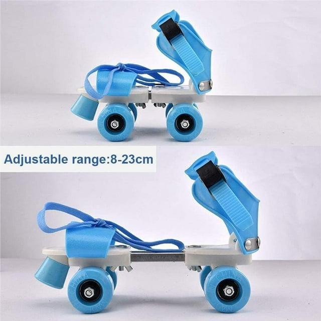 Maoww Patins à Roulettes pour Enfants à Double Rangée Chaussures de Patinage à 4 Roues Taille Ajustable Glisse Slalom Patins en Ligne pour Enfants Garçons Filles No.1