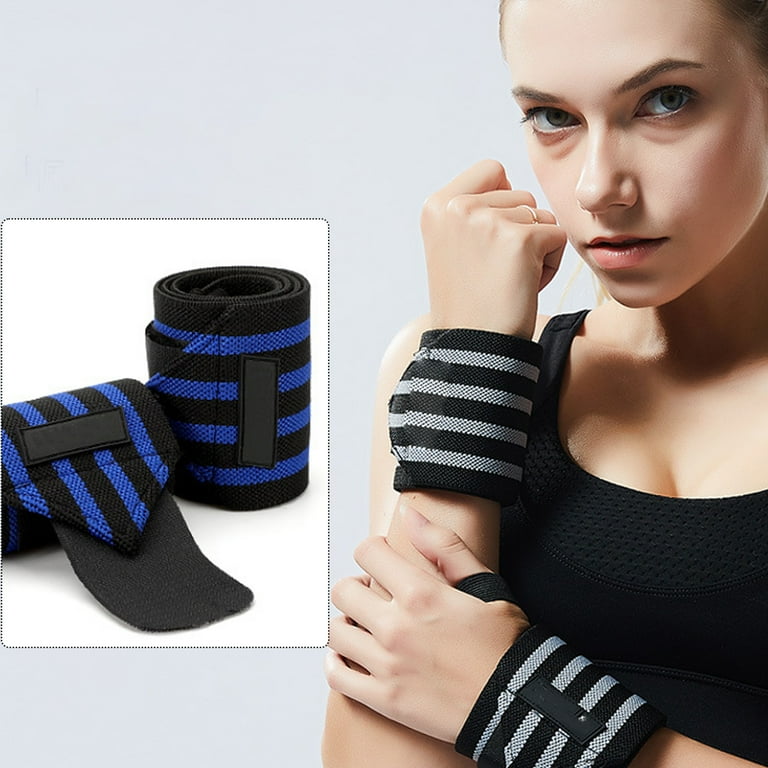 Wrist Compression Strap and Wrist Wrap Wrist Band Brace for Tendonitis Tennis Gym Workout One Size Adjustable blue G201339