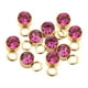 thumbnail image 4 of 10 colgantes de diamantes de imitación DIY con agujero para colgar, conector de cuentas de cristal redondo 4 mm, 4 of 9