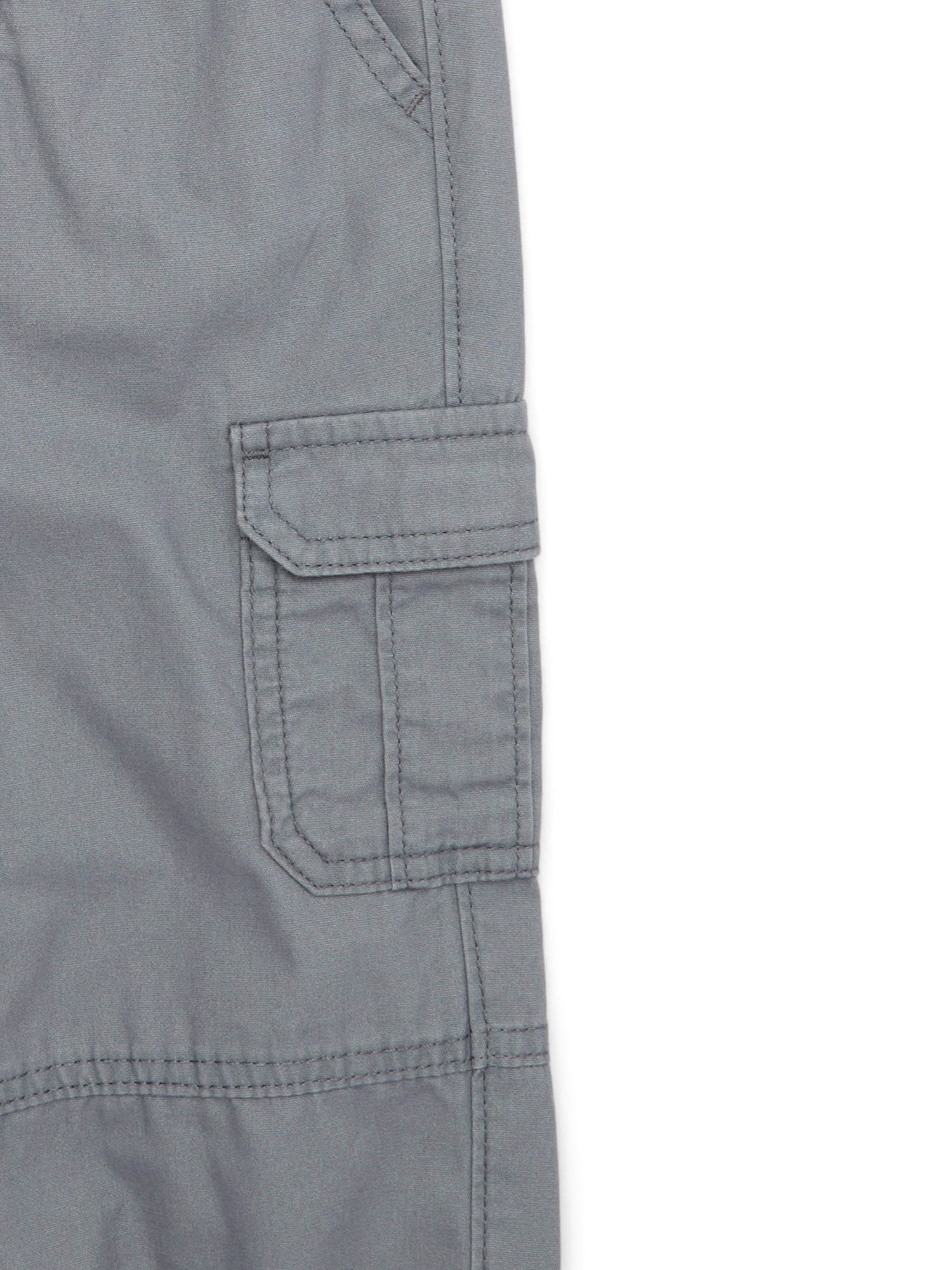 Wonder Nation Baby and Toddler Boys Cotton Cargo Jogger Pants, Sizes 12M-5T