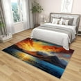 thumbnail image 4 of 3x5 Rug, Sunset Door Mat Washable Non Slip Soft for Entryway, Mountain Landscape Rug, Sunset Scenery Carpet, Sunset Home Decor & Gifts, 4 of 7