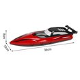 thumbnail image 5 of 1 Set Remote Control Boat High-Speed RC Boat Waterproof Dual-Motor Design Speedboat Water Toy for Kids, 5 of 5