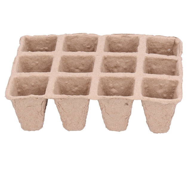 Seed Nursery Cup, Convinient Practical Seedling Pot 10Pcs 12-Grid For Transplanting Plants For Nursery Seedling