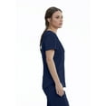 thumbnail image 4 of Grey's Anatomy Womens GRST013 Zoe Princess Seam Scrub Top-Indigo-L, 4 of 4