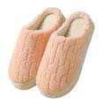 thumbnail image 1 of Pisexur House Slippers for Woman Keep Warm and Non-Slip Slippers Contrast Color Plush Warm Home Indoor Slippers & Comfortable and Durable House Slippers for Woman, 1 of 2