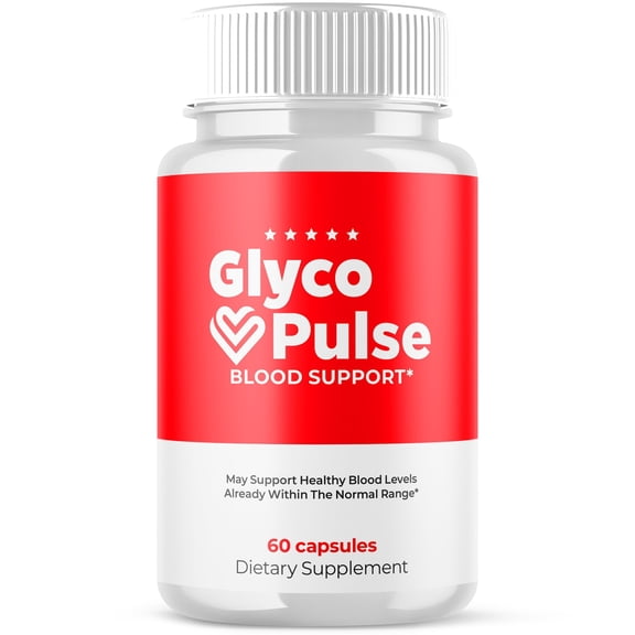 Glyco Pulse Blood Balance Support Pills Advanced Formula Vitamin Supplement GlycoPulse 60 Capsules