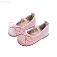 thumbnail image 2 of LYHaoo Girls Ballet Flats With Bow Summer Casual Dress Shoes for Party School Wedding,Pink,Sizes 8.5(6.1") Toddler, 2 of 7