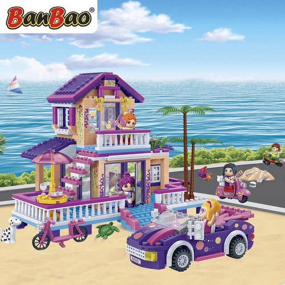 BanBao Trendy Beach Beach House 565-Piece Building Set