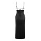 thumbnail image 2 of Gibobby Vestido largo de playa de verano para mujer Vestido largo ajustado con tirantes para mujer(Negro,CH), 2 of 5