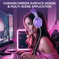 thumbnail image 3 of Wantek Gaming Headsets, Surround Stereo Gaming Headphones with Noise Cancelling Mic, LED Lights & Soft Memory Earmuffs for PS5/ PS4/ Xbox One/Nintendo Switch/PC Mac Computer Games-Purple, 3 of 8