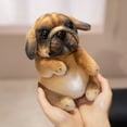 thumbnail image 5 of Realistic Sitting Poodle Pug Puppy Plush Toys Stuffed Doggy Cute Fluffy Plush Pet Room Decor Kid Birthday Gift, 5 of 5