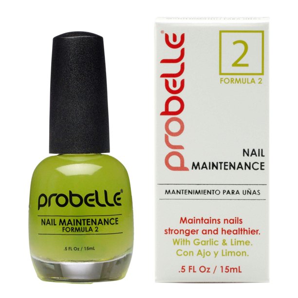 Protection nail strengthener hardener probelle fungal garlic lime ml formula maintenance oz fl Probelle Formula 2 Nail Maintenance with Garlic and Lime, Nail Hardener