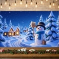 thumbnail image 6 of Decorative Design Winter Wonderland Banner Christmas Theme Snowman Polyester Material Holiday Decoration for Winter Party Indoor Decoration Holiday Celebration, 6 of 9